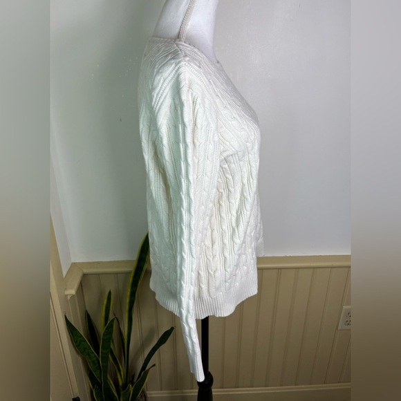 Vintage St. John’s Bay Cable Knit Heritage Sweater Women XXL Old Money Fisherman - Picture 8 of 11